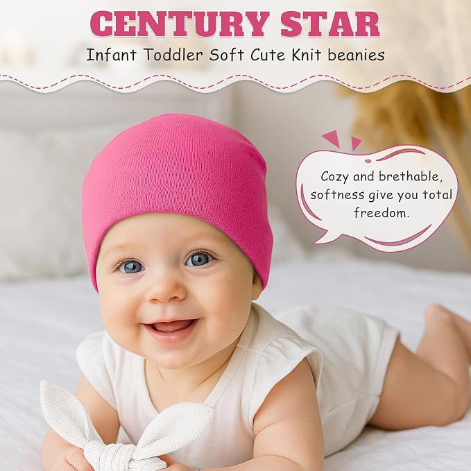Century Star Baby Beanie Hats Newborn Infant Toddler Beanies - Image 5