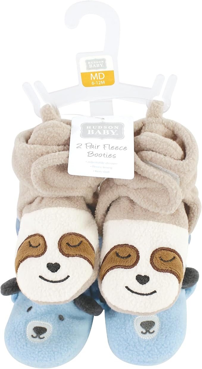 Hudson Baby Unisex-Baby Cozy Fleece BootiesSlipper Sock - Image 2