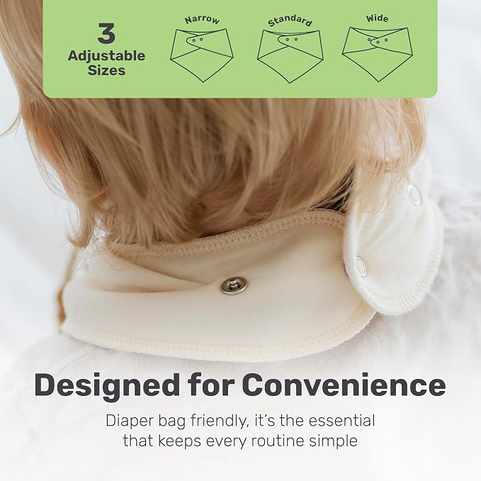 Cotton Bandana Bibs for Babies, Absorbent Drool Bibs for Feeding & Teething - Image 6