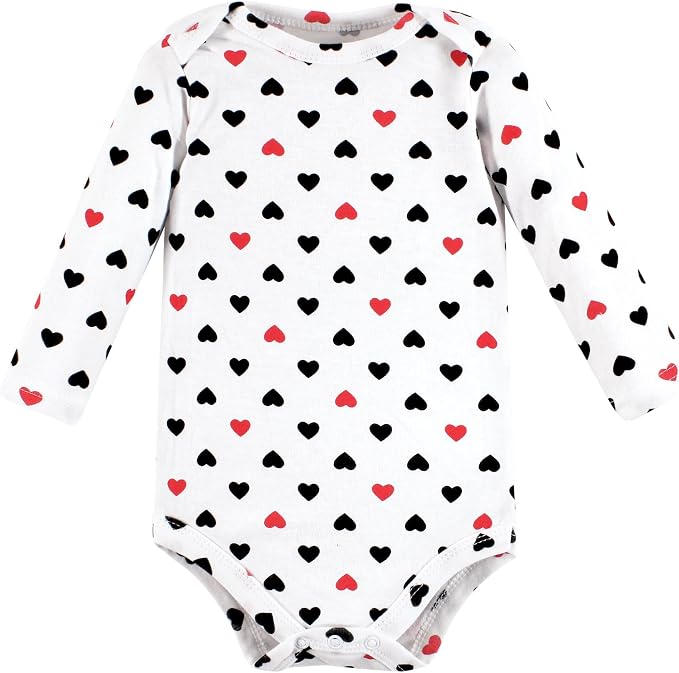 Hudson Baby Baby Girls' Cotton Long-sleeve Bodysuits 3-pack - Image 4
