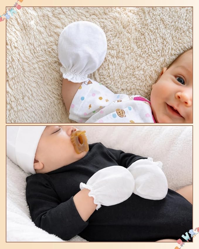 Baby Mittens No Scratch, Newborn Gloves 0-6M, Registry Essential - Image 6