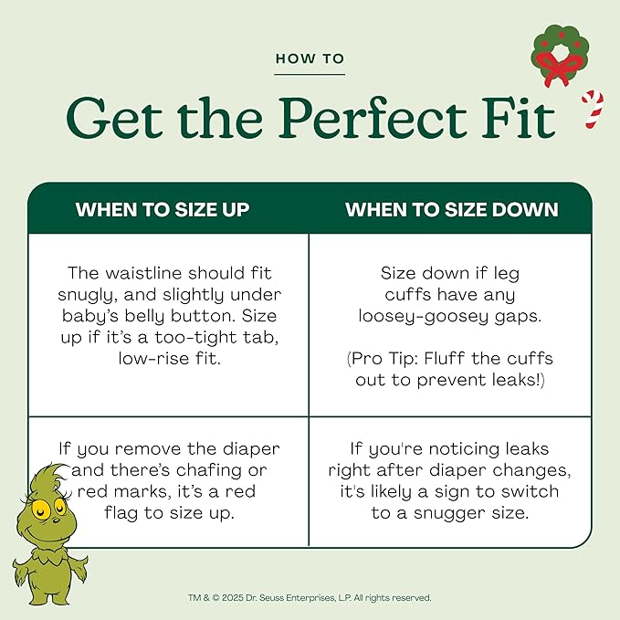 Hello Bello Dr. Seuss Baby Grinch Premium Diapers, Size 4 (22-37 lbs), 58ct Plus Bonus Wipes: Softness & Protection for Sensitive Skin