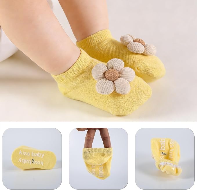 Baby Socks Non-Slip Grips for Babies - Image 2