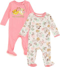 Disney Baby Girls' 2-Pack Footed Sleep N' Play Newborn to Infant by Disney