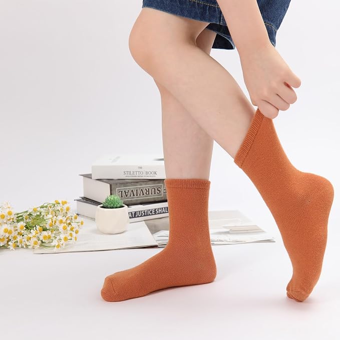 Baby Toddlers Crew Socks with Non-Slip Grip 12 Pack Cotton Stretch Socks | Soft - Image 6
