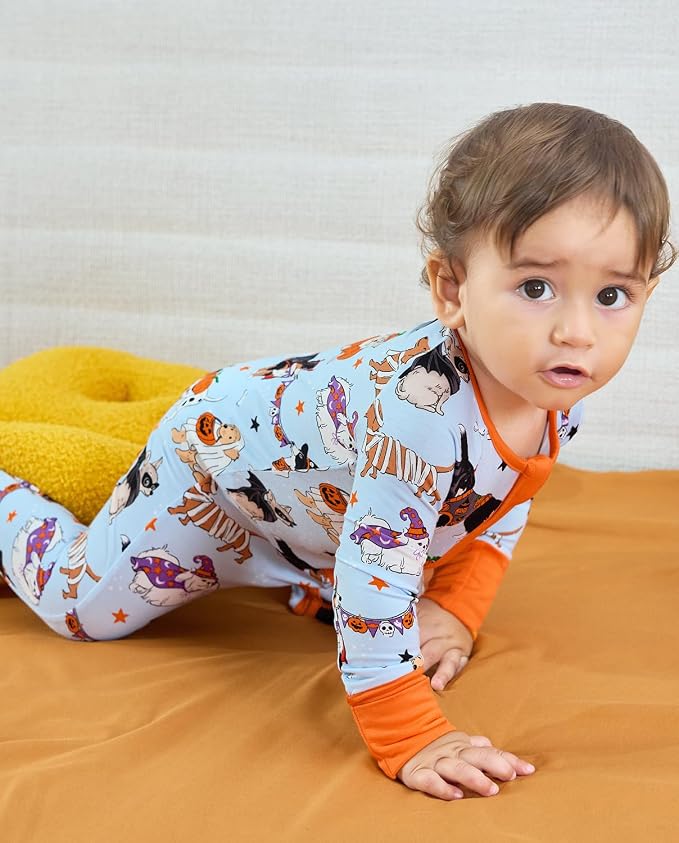 babee Reshinee Bamboo Viscose Baby Footie Pajama, Zipper Sleeper Boys Girls - Image 9