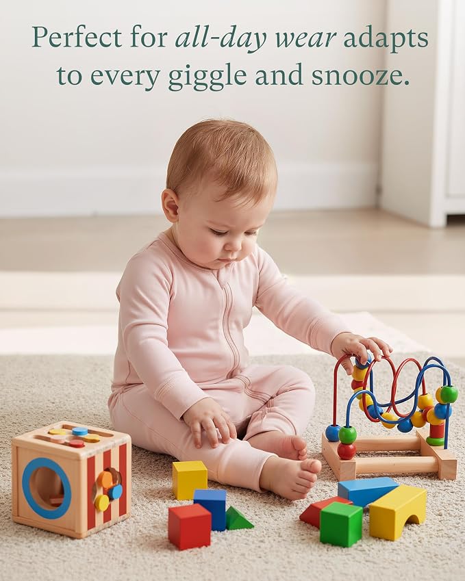 PurComfy Bamboo Viscose Baby Romper, Long Sleeve Pajmas - Image 6