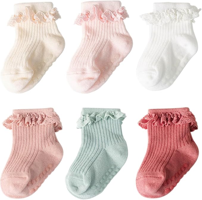 DRESHOW BQUBO Baby Girls Toddler Anti Slip Socks by DRESHOW