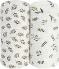 REPRECONF Muslin Baby Blanket 2 Pack, 6 Layer Cotton Swaddle Blanket 43x43 | by REPRECONF