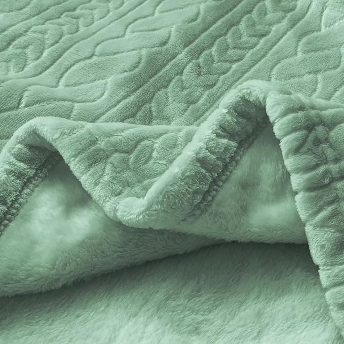 BORITAR 3D Fleece Baby Blanket for Boys 30 x 40 Inch Sage Green - Image 4