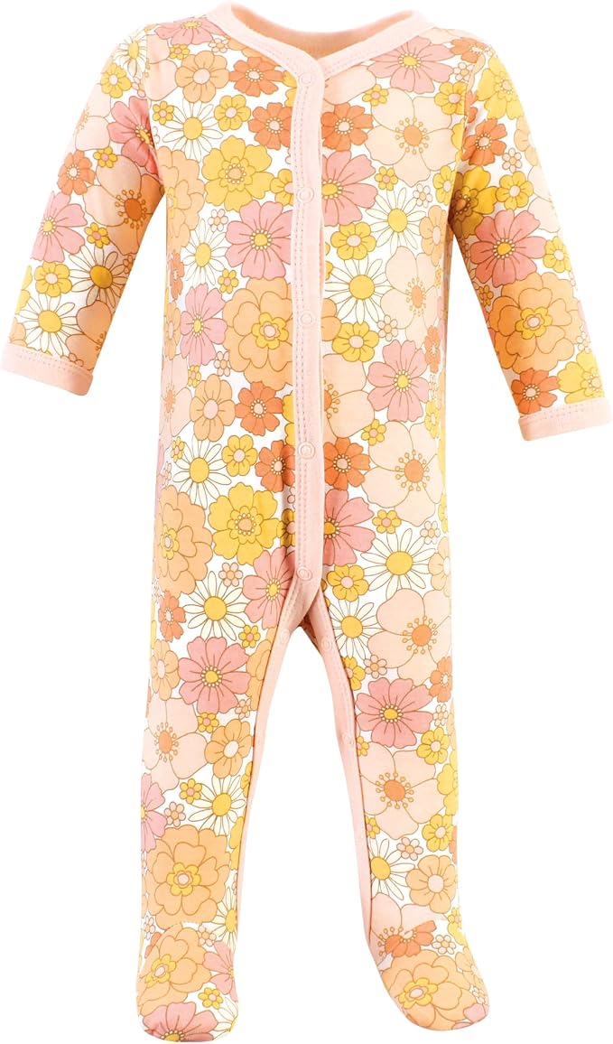 Hudson Baby Unisex Cotton Sleep and Play, Bodysuit and Bandana Bib Set - Image 4