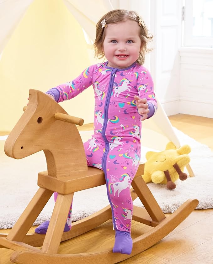babee Reshinee Viscose derived from bamboo Baby Pajamas Convertible Footie - Image 4