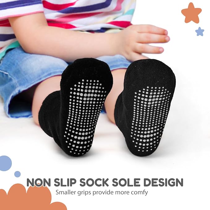 BACSAC Baby Boys Girls Socks Non Slip Breathable Comfort Toddler Infant Ankle - Image 4