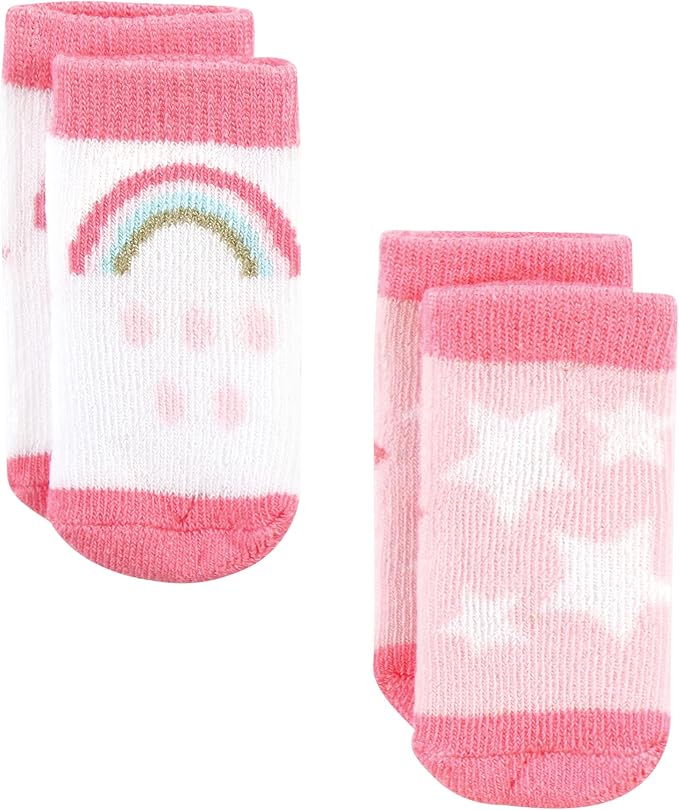 Hudson Baby Baby 8-pack Cotton Rich Newborn and Terry Socks - Image 4