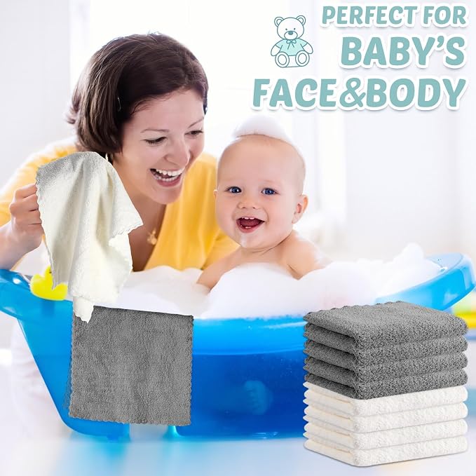Newwiee 50 Pack Baby Burp Cloths 20"x10" - Image 6