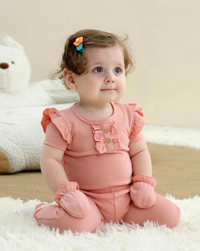 Baby Bodysuits Ribbed Mix Summer Newborn Boy Girl Clothes 5-pack | Multiple - Image 2