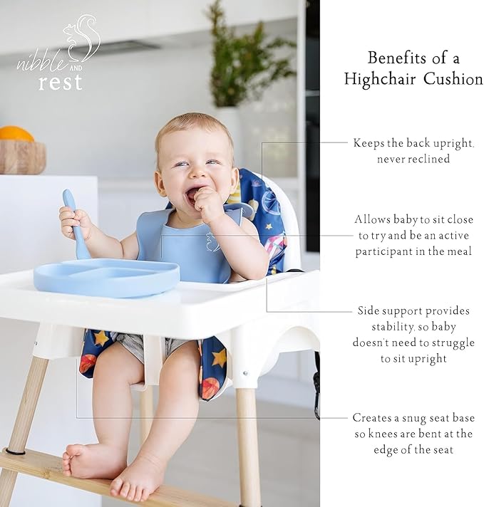 Nibble and Rest Highchair Insert Cover, Compatible for IKEA Antilop Highchair, High Chair Accessories Stain-Proof and Wipeable Insert Cover(Cushion NOT Included)(Dalmation)