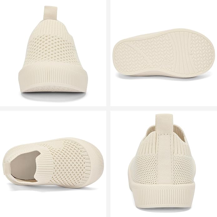 BACSAC Baby Toddler Unisex Infant Shoes Boys Girls Beige Mesh Breathable - Image 4