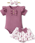 HONGTEYA Baby Girl Clothes Set Newborn Infant Summer Outfits by HONGTEYA