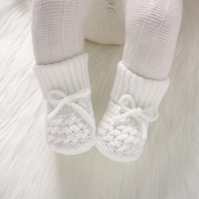 Newborn Shoes Knitted Baby Booties Infant Boys Girls First Walkers | Handmade - Image 2