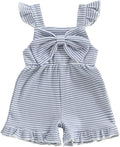Little Girl Romper Toddler Overalls Summer Bow Jumpsuit Boho Outfit 6M-5T by Nibbcoa