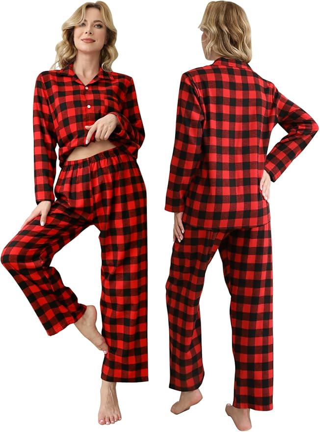 Schbbbta Family Matching Pajamas Holiday Sleepwear Long Sleeve Pjs Sets