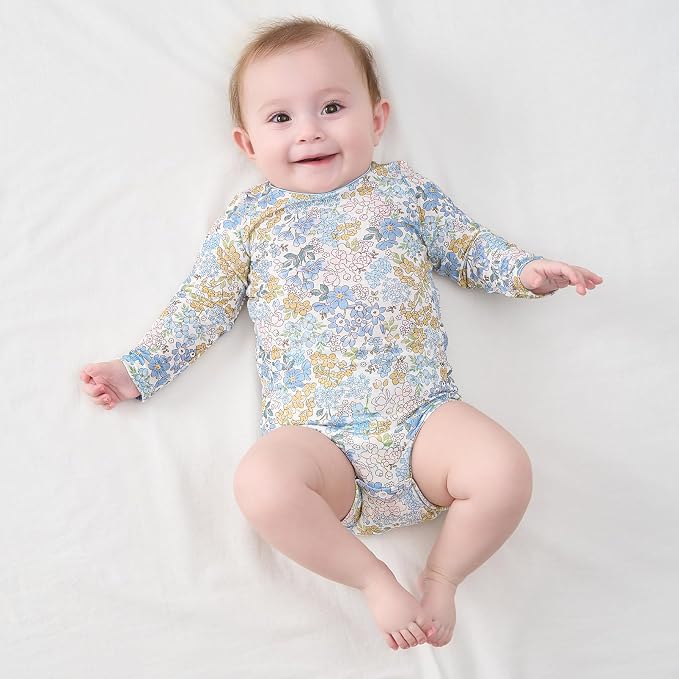 pureborn Baby Romper Bodysuits 2-Pack Unisex Soft Cotton One-Piece Outfit - Image 3