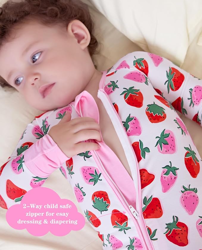 babee Reshinee Viscose Derived from Bamboo Baby Footie Pajamas Convertible - Image 4