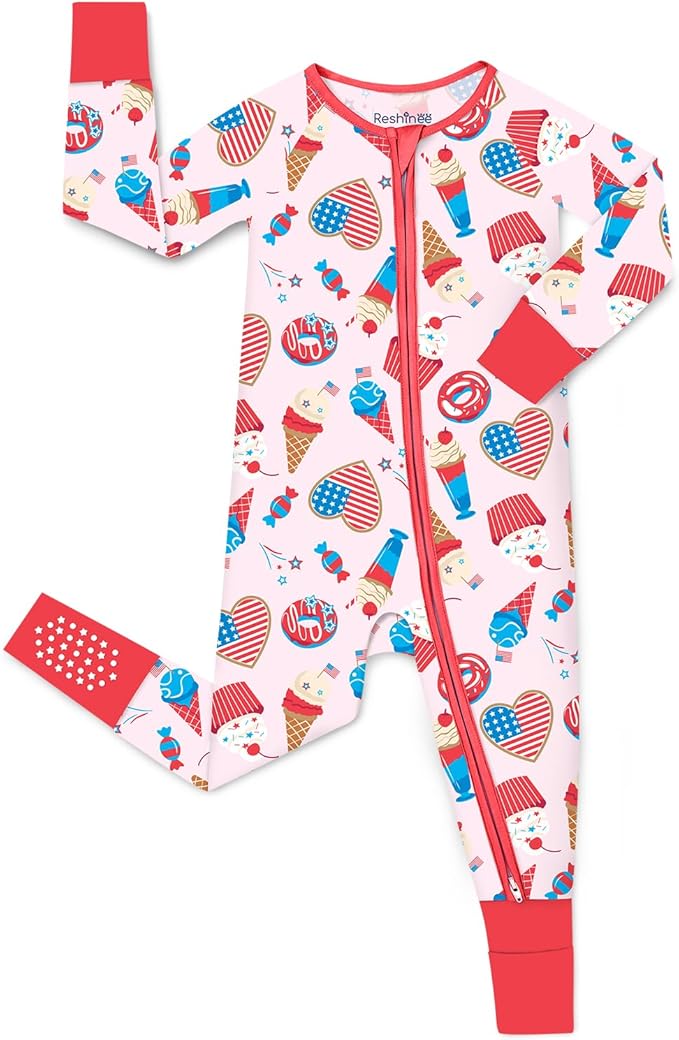 babee Reshinee Viscose Derived from Bamboo Baby Footie Pajamas Convertible by babeeReshinee