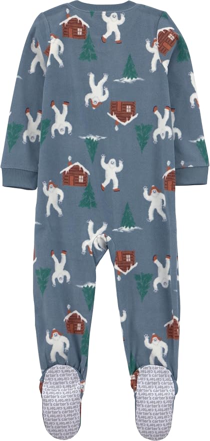 Simple Joys by Carter's Baby Boys Loose-Fit Flame Resistant Fleece Footed - Image 2