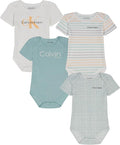 Calvin Klein baby-boys 4 Pack Bodysuit by CalvinKlein