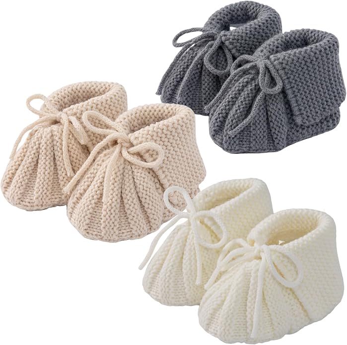 Baby Booties Newborn Soft Knit Sock Shoes - Image 3
