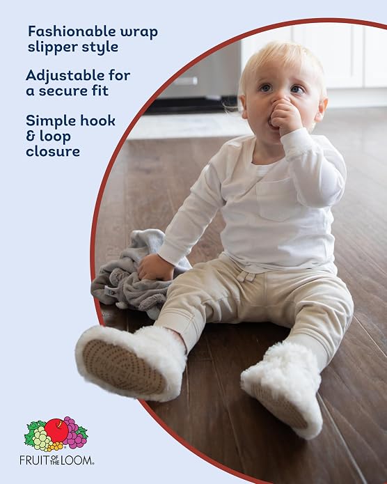 Fruit of the Loom Cozy Thermal Wrap Booties - Image 2