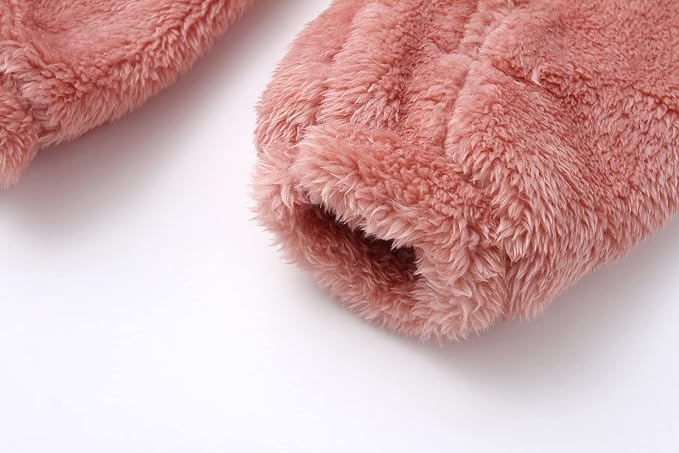 Baby Furry Jumpsuit Infant Bear Onesies Zipper Long Sleeve One-Piece Romper - Image 6