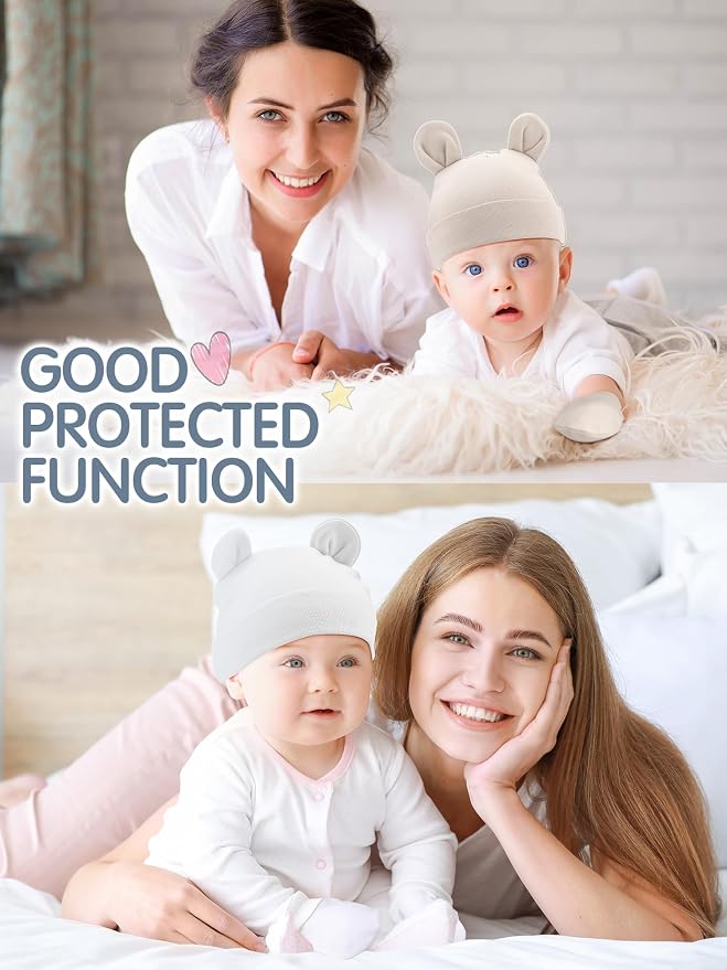 Geyoga 12 Pcs Baby Hat | Newborn Hats Mittens - Image 5