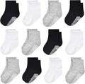 GRPSKCOS Baby Socks Non Slip 12 Pairs Toddler Anti Skid Socks by GRPSKCOS