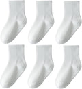 Toddler Grip Socks with Non-Slip Unisex Baby Stripe Crew Cotton Socks | Retro by Wamvp