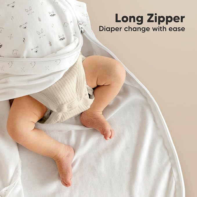 2-Pack Organic Baby Sleep Sacks, 100% Cotton 0.5TOG - Image 5
