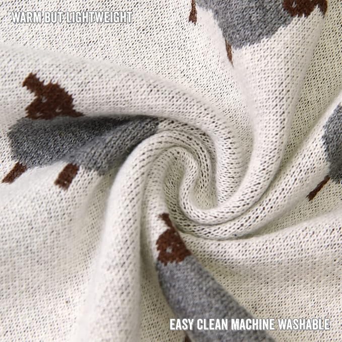 Luxury Cotton Knit Swaddle Baby Blanket - Image 9
