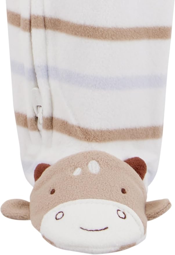 Simple Joys by Carter's Unisex Baby 2-pack Neutral Fleece Footed Sleep and Play - Image 6
