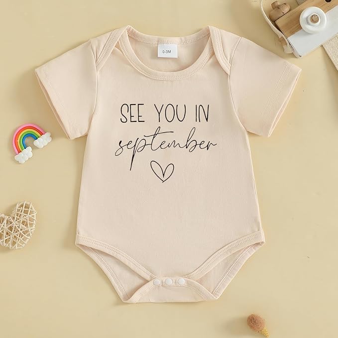woshilaocai Baby Announcement Bodysuit Pregnancy Reveal - Image 2