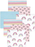 Little Treasure Hudson Baby Cotton Poly Flannel Receiving Blankets Multipack by HudsonBaby