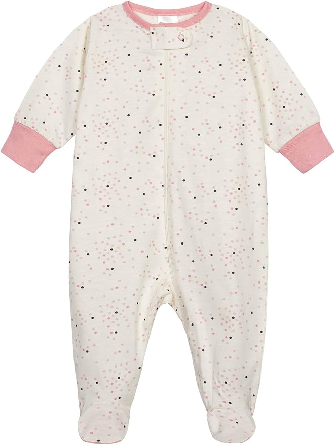 Onesies Brand Baby Girls 4-Pack Sleep 'N Play Footies Multi Pack - Image 4