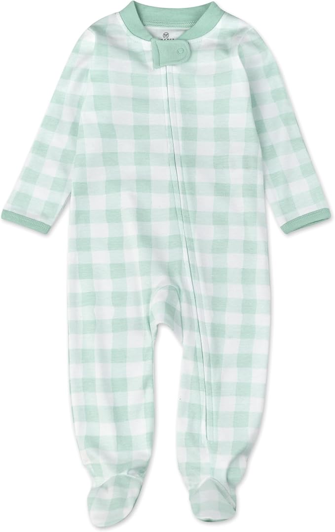 HonestBaby Baby Boys' Sleep & Play Footed One-piece Pajama Sleeper 100% Organic by HonestBaby