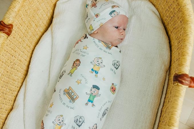 Copper Pearl Swaddle Blankets for Newborns | Soft Stretchy Receiving Blankets - Image 3