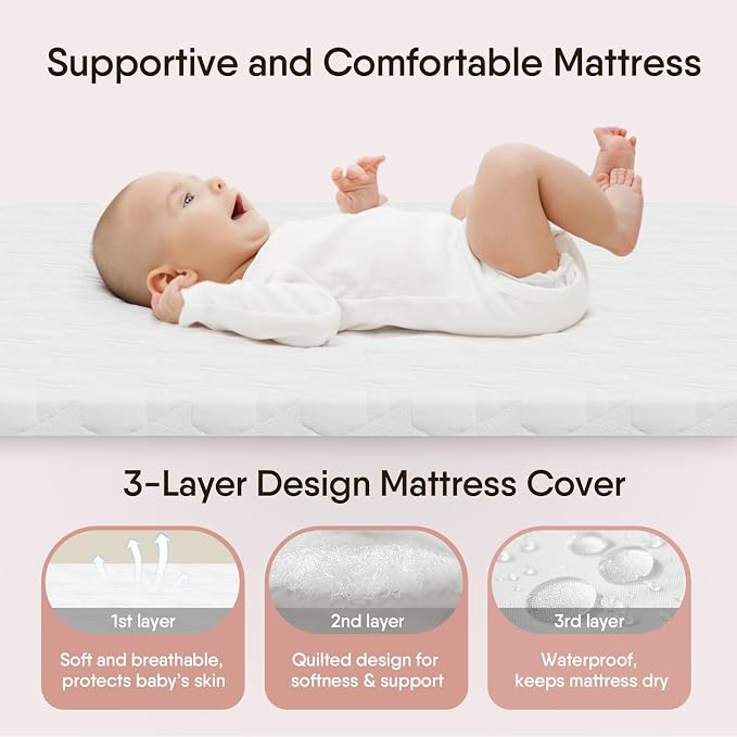 BabyBond Bassinet Bedside Crib, Stable and Secure Crib - Image 5
