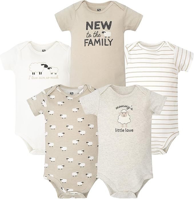 Hudson Baby Unisex Baby Cotton Bodysuits 5-Pack by HudsonBaby