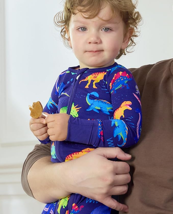 babee Reshinee Bamboo Viscose Baby Footie Pajama, Zipper Sleeper Boys Girls | - Image 6