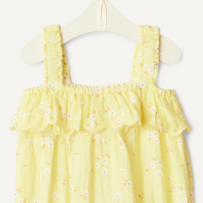 Amazon Essentials x Sofia Grainge Baby Girls' Cotton Gauze Sleeveless Romper - Image 4