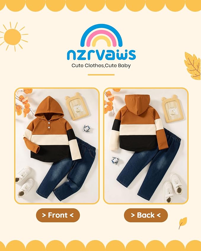 NZRVAWS Baby Boy Clothes Toddler Boy Outfit 2 3 4T 6 12 18 24 Month Fall Winter - Image 3
